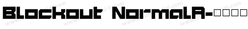 Blockout NormalA字体转换
